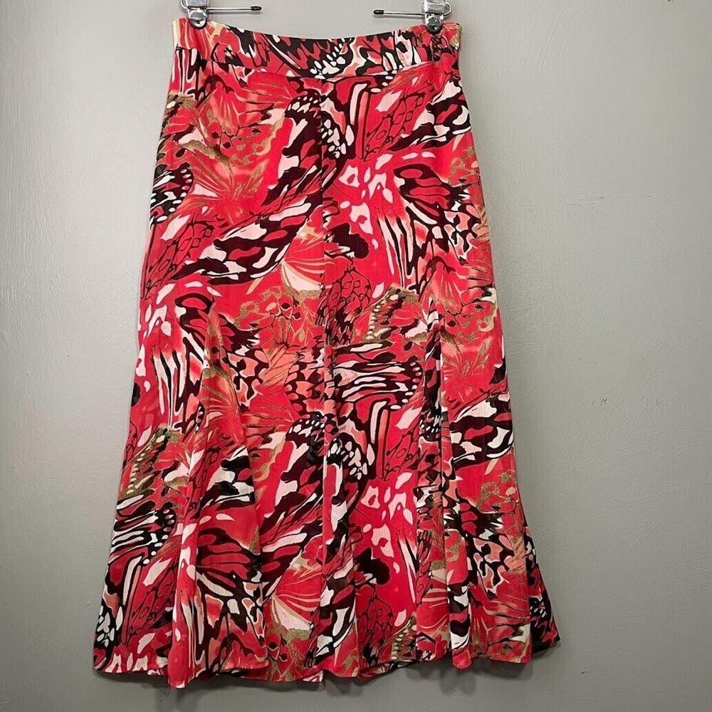 Chiffon Butterfly Skirt Size 14 Flowy Fairycore Whimsical Y2K Dopamine Vacation